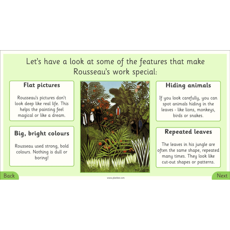 PlanBee Henri Rousseau KS1 Art Lessons