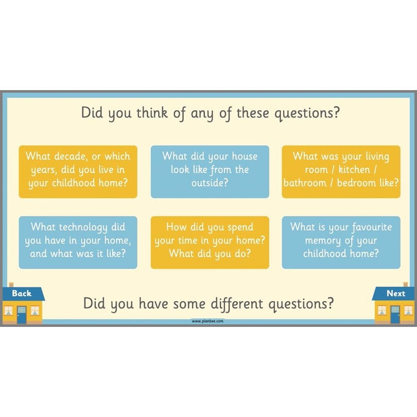 PlanBee KS1 Homes in the Past History Lesson Pack by PlanBee