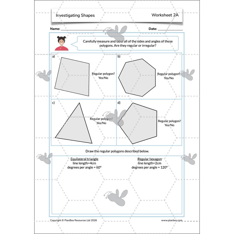 PlanBee Year 5 Shape KS2 Geometry Maths Lessons by PlanBee