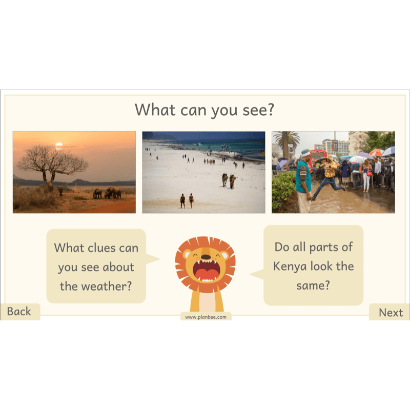 PlanBee Let's go on Safari | Kenya KS1 Geography Lesson Pack