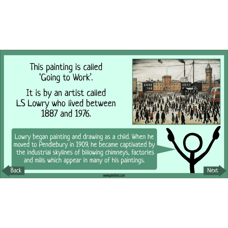 PlanBee LS Lowry KS2 - Year 3/4 Art Planning by PlanBee