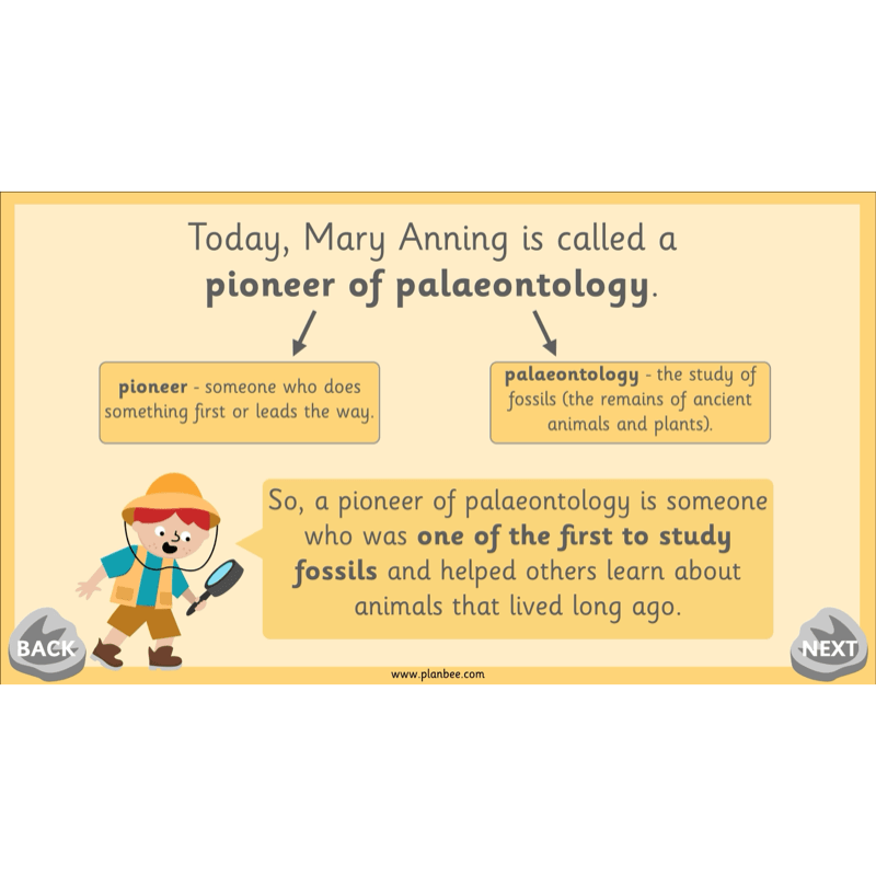 PlanBee Mary Anning KS1 | History Lesson Pack 