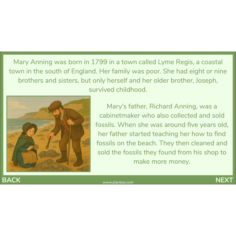 PlanBee Mary Anning KS2 Lesson | Life and Achievements