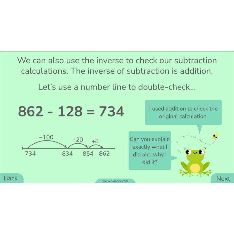 PlanBee Methods of Subtraction Year 4 Maths Lessons by PlanBee