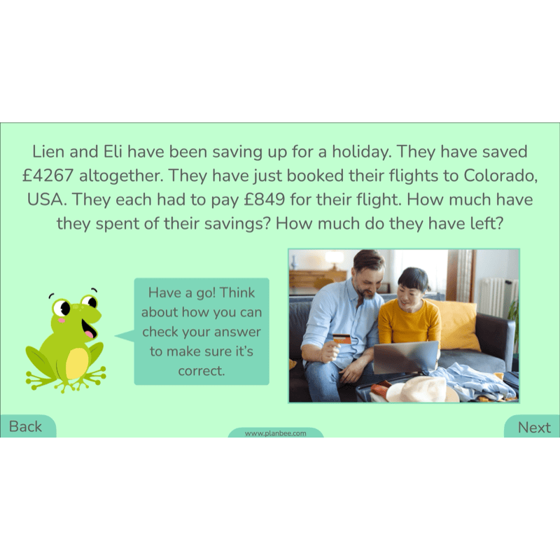 PlanBee Methods of Subtraction Year 4 Maths Lessons by PlanBee