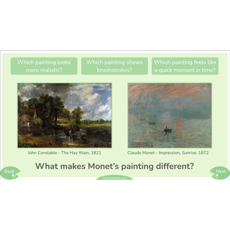 PlanBee Monet and the Impressionists | KS2 Art Lessons