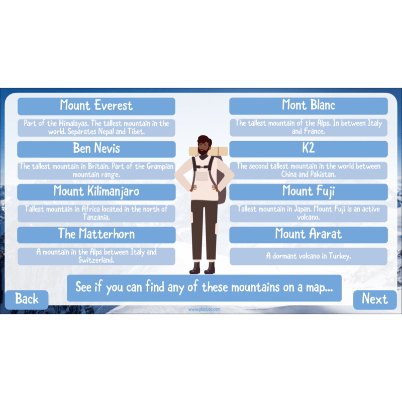 PlanBee Mountains KS2