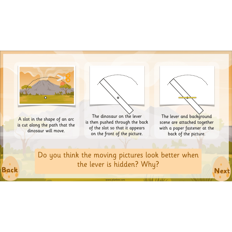 PlanBee Moving Dinosaurs KS1 | DT lessons