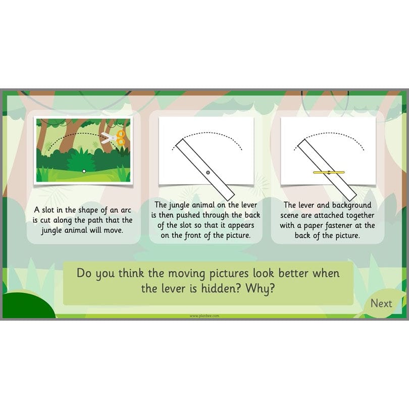 PlanBee Jungle-themed Sliders and Levers KS1 Lesson Pack | PlanBee