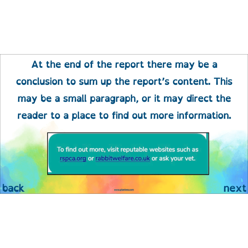 PlanBee Non-chronological Reports Year 6 English Planning