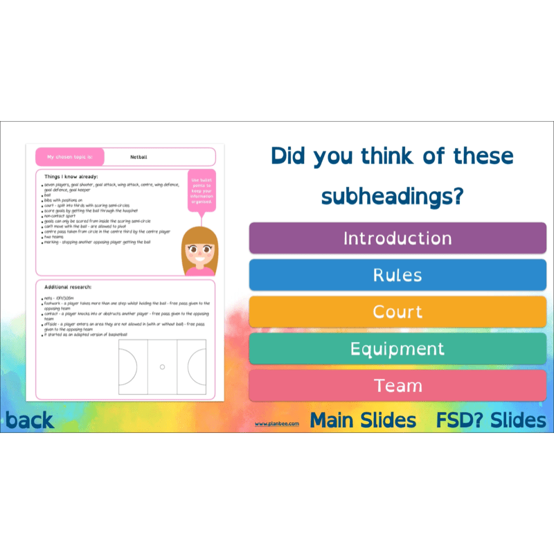 Non-chronological Reports
