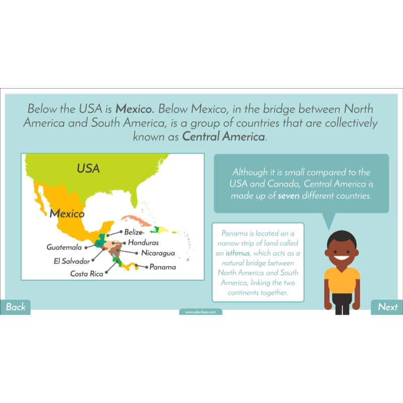 PlanBee North America KS2 Geography Lesson Pack