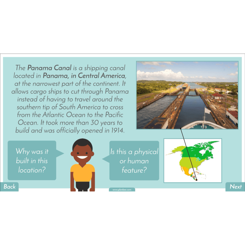 PlanBee North America KS2 Geography Lesson Pack