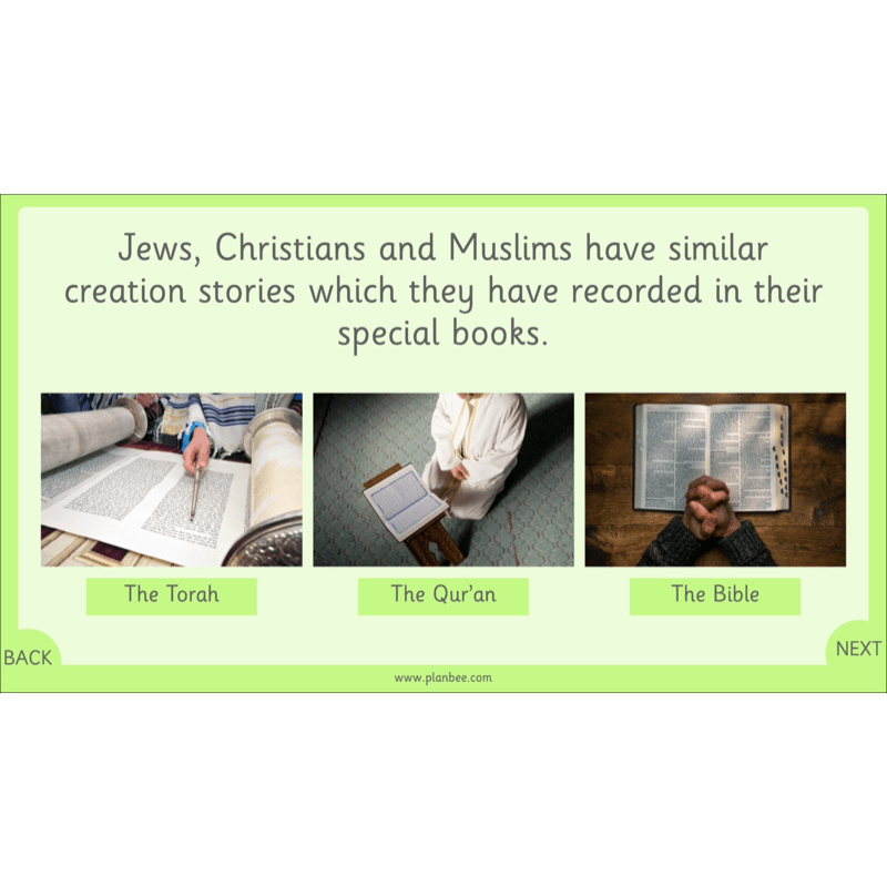 PlanBee Our Wonderful World - Creation Story KS1 RE Lessons | PlanBee