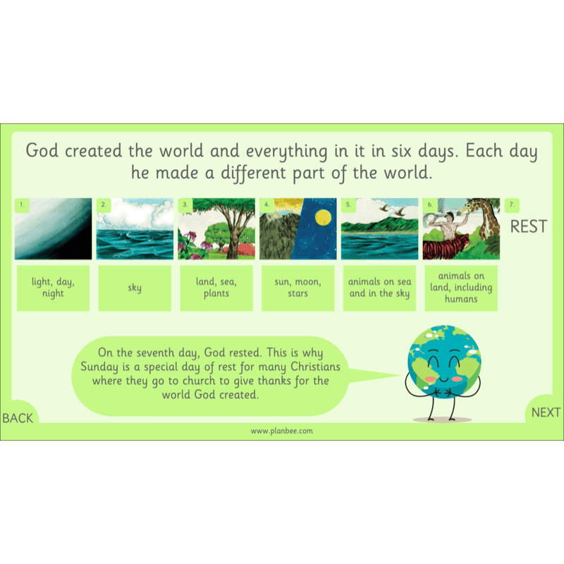 PlanBee Our Wonderful World - Creation Story KS1 RE Lessons | PlanBee