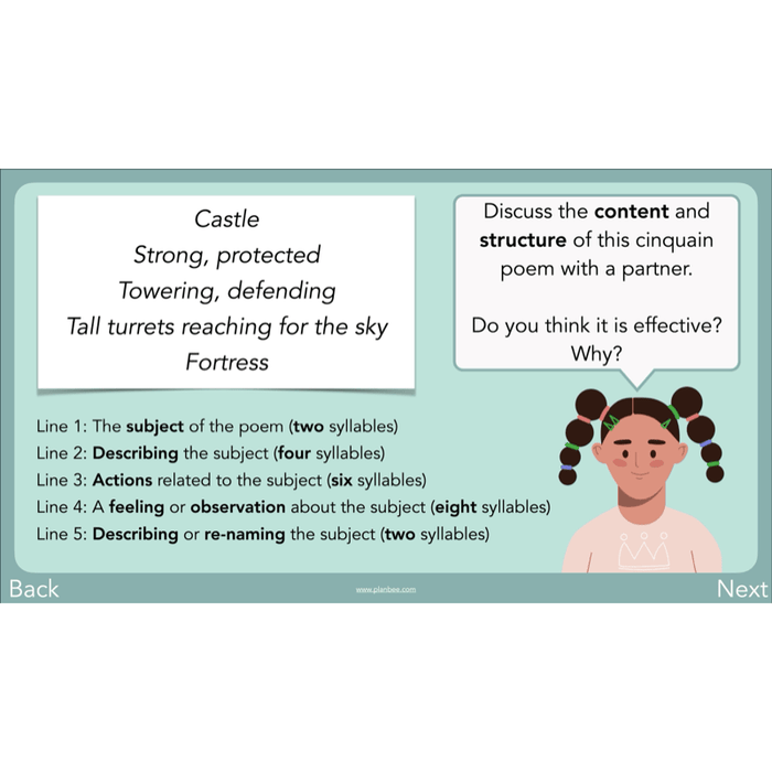 PlanBee Year 3 Patterns in Poetry | Investigating Types of Poems