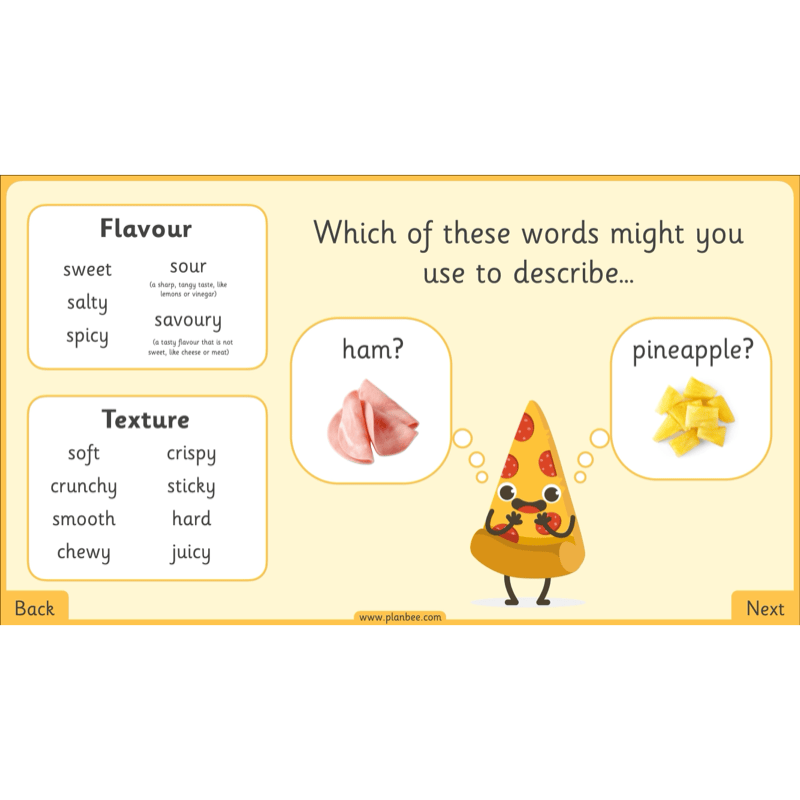 PlanBee Perfect Pizzas KS1 DT Lesson Pack