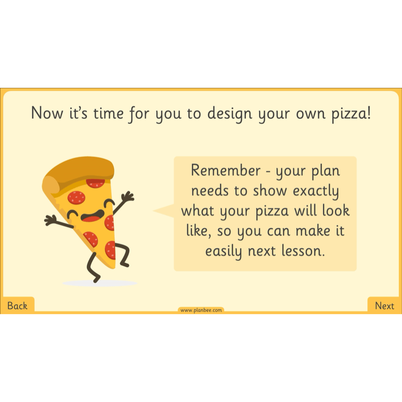 PlanBee Perfect Pizzas KS1 DT Lesson Pack