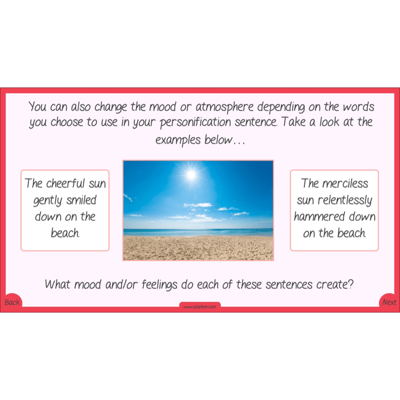 PlanBee Personification KS2 English Lesson Pack | PlanBee