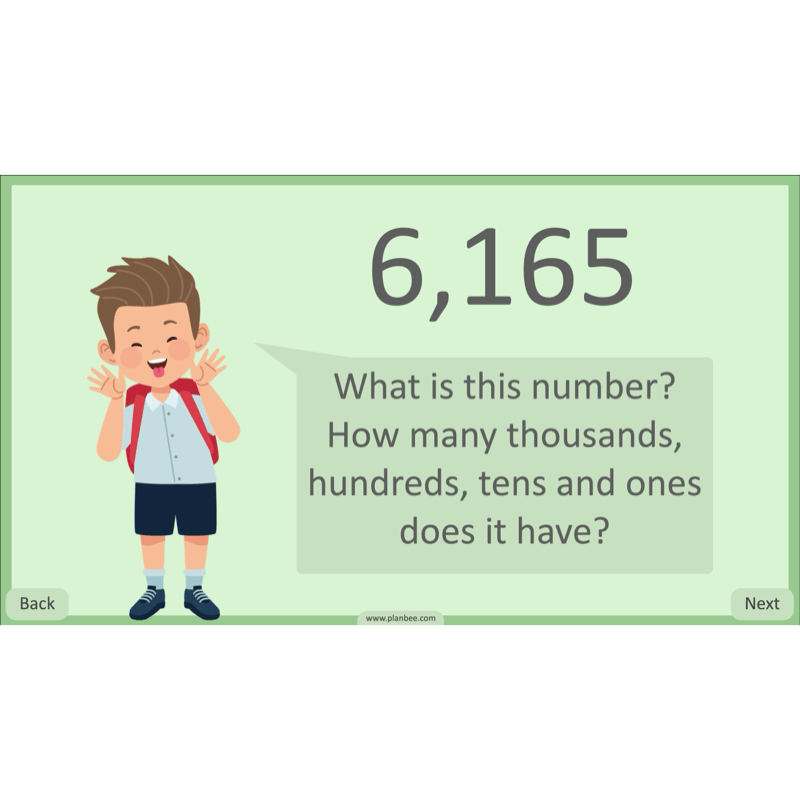 PlanBee Place Value and Ordering Year 4 Maths Lessons by PlanBee