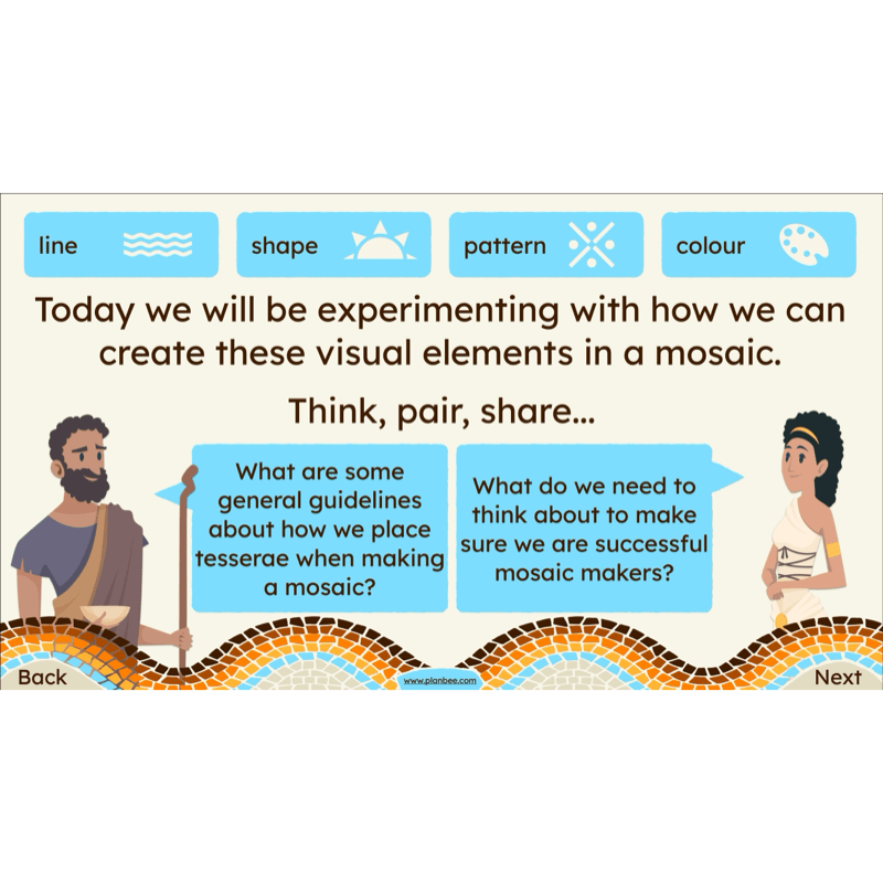 PlanBee Roman Mosaics KS2 Art Planning