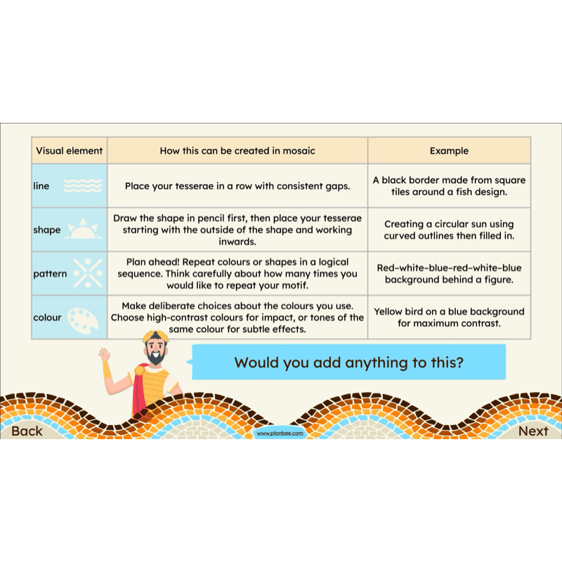 PlanBee Roman Mosaics KS2 Art Planning