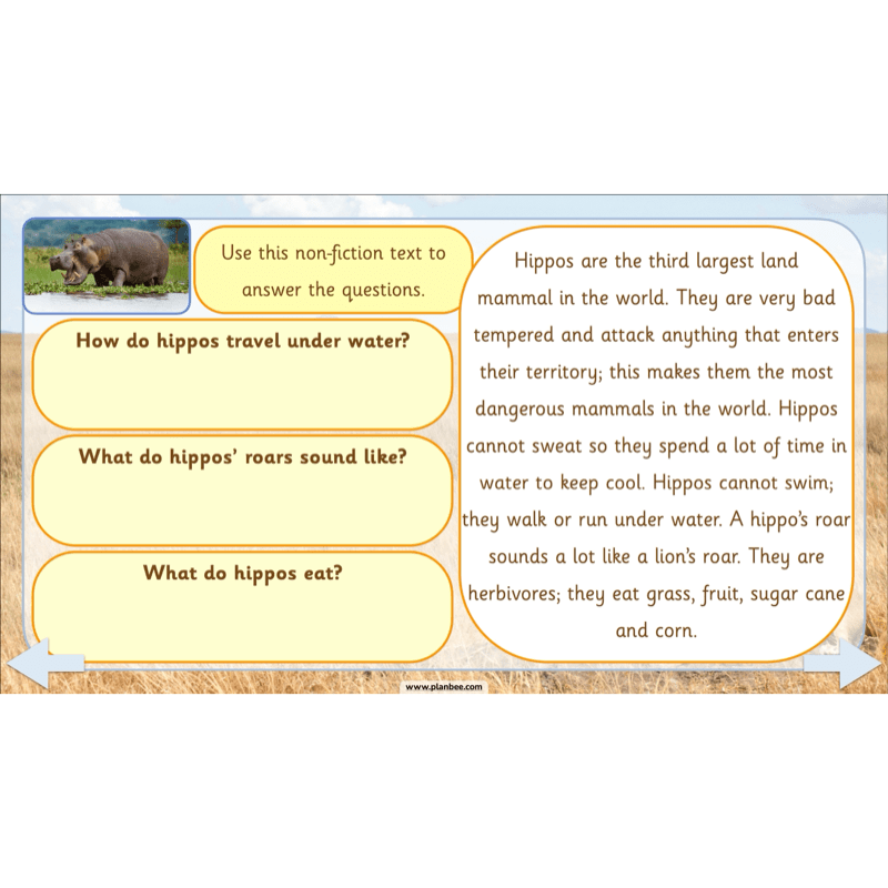 PlanBee Safari Adventures KS1 | English Lesson Pack