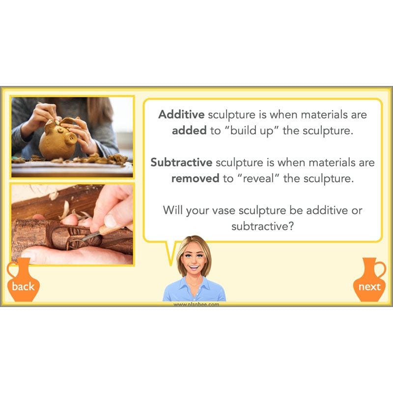 PlanBee Sculpting Vases - Sculpture Art Lessons for KS2 | Year 5 & Year 6