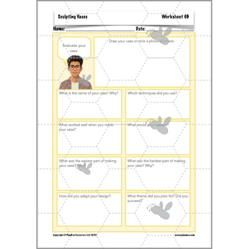 PlanBee Sculpting Vases - Sculpture Art Lessons for KS2 | Year 5 & Year 6