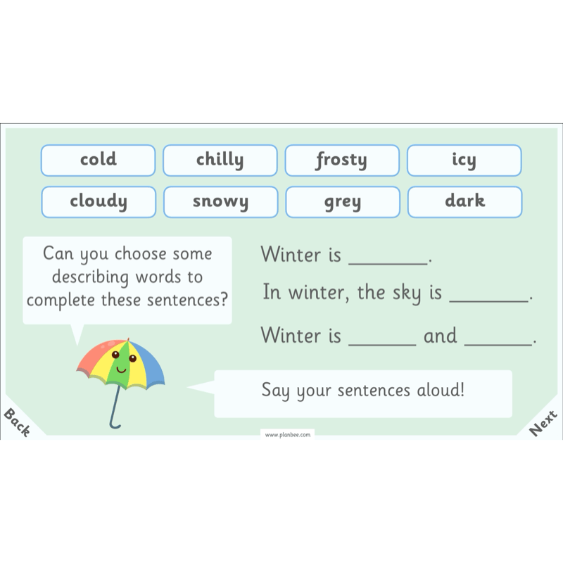 PlanBee Season Diaries | Year 1 English