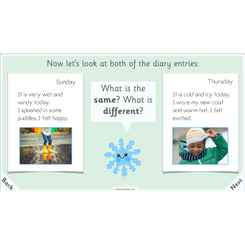 PlanBee Season Diaries | Year 1 English