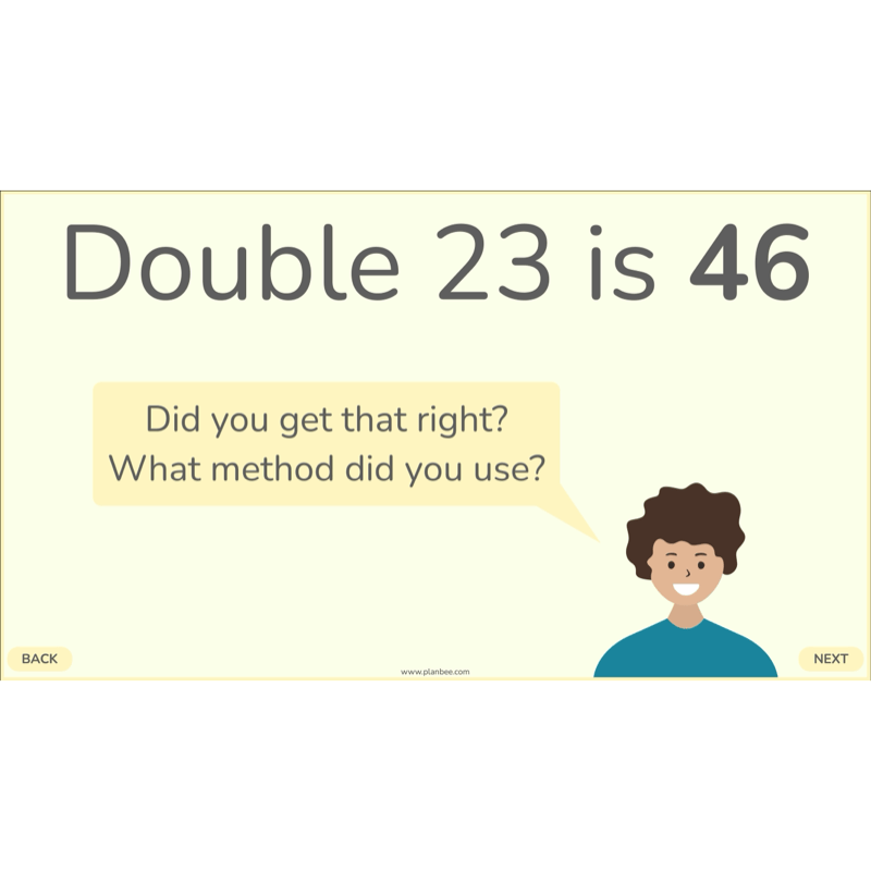 PlanBee Doubling and Halving Year 4 Maths Lessons by PlanBee