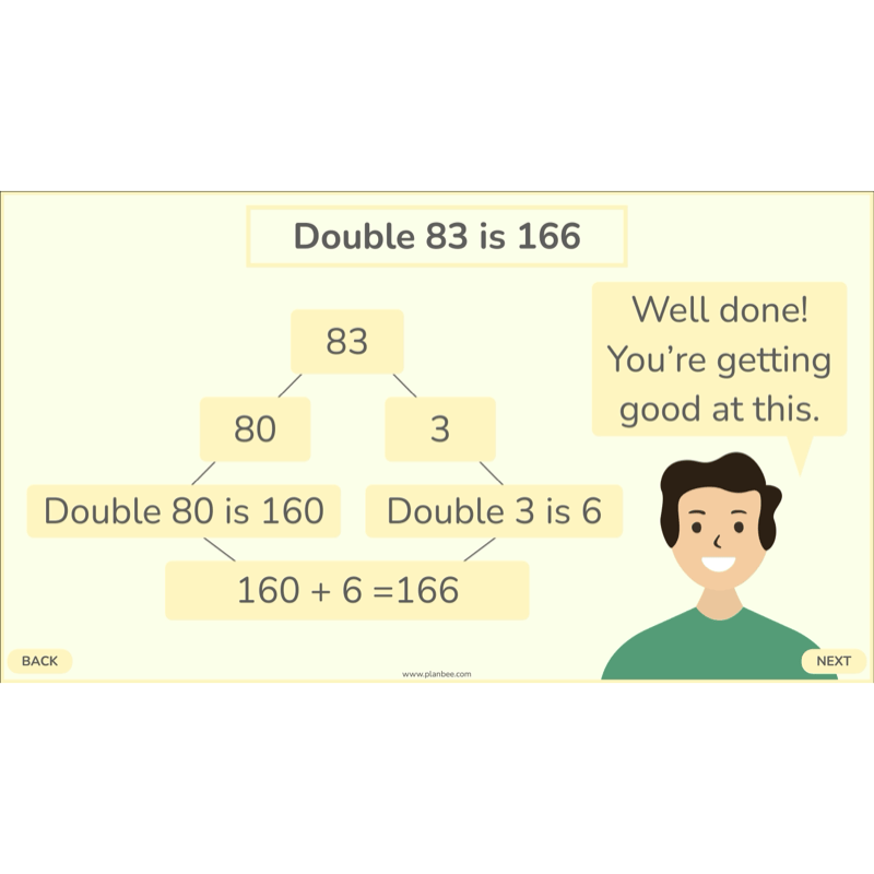PlanBee Doubling and Halving Year 4 Maths Lessons by PlanBee