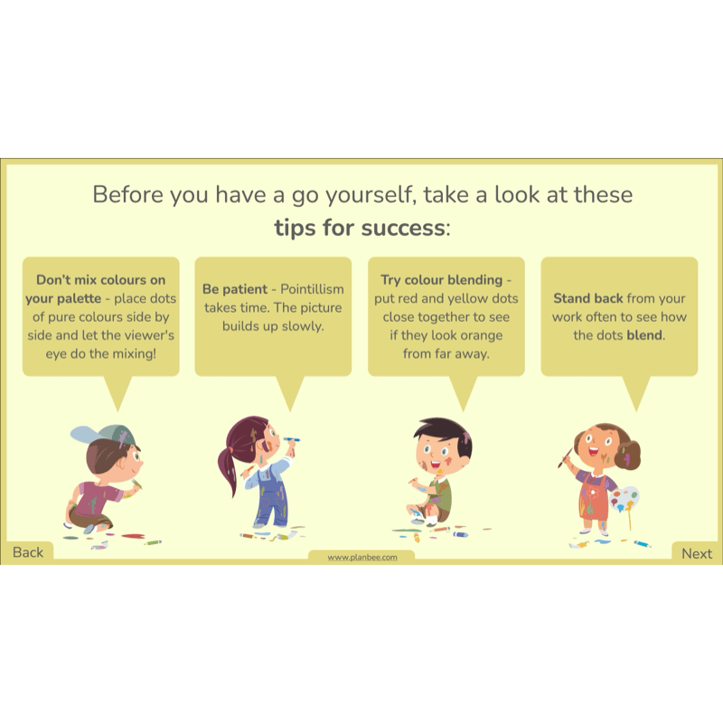 PlanBee Seurat and Pointillism KS2 Lesson Plans and Art Projects