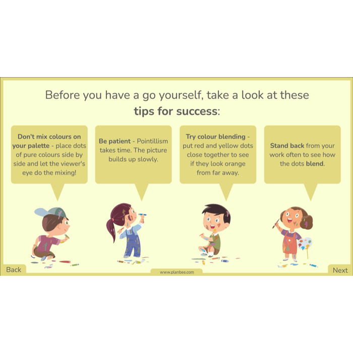 PlanBee Seurat and Pointillism KS2 Lesson Plans and Art Projects