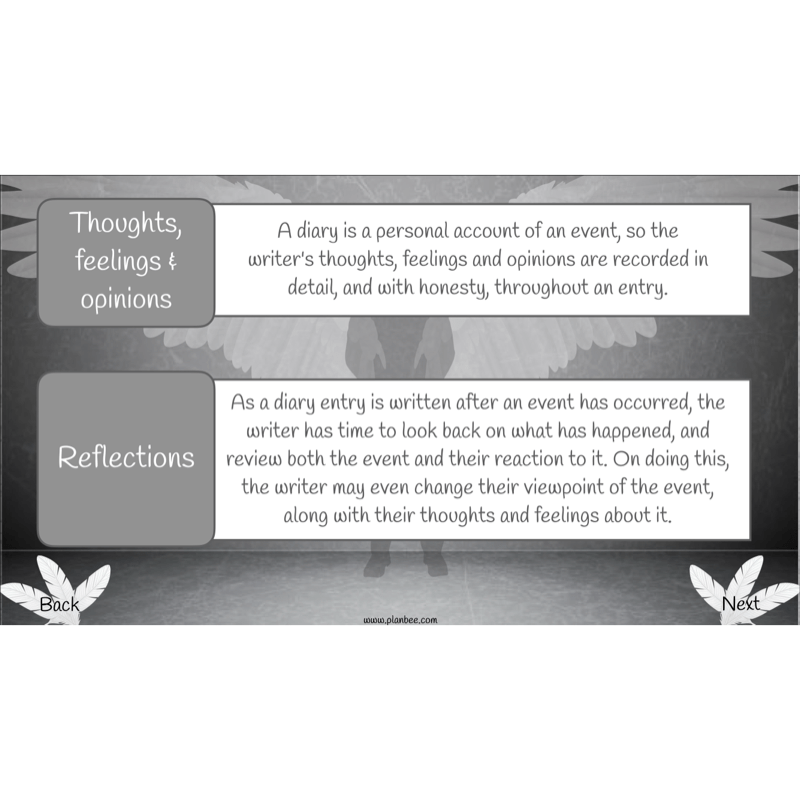 PlanBee Skellig Diary Entries KS2 | Year 6 English Lesson Pack