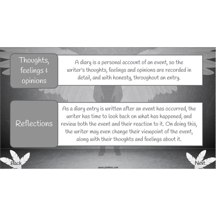 PlanBee Skellig Diary Entries KS2 | Year 6 English Lesson Pack