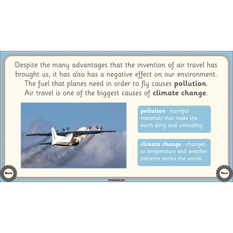 PlanBee The History of Transport KS1 History Lesson Pack