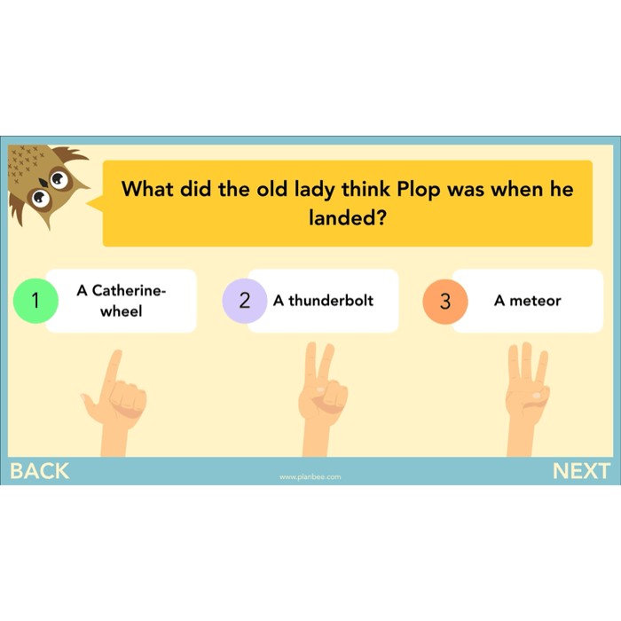 PlanBee The Owl who was Afraid of the Dark | KS2 Comprehension
