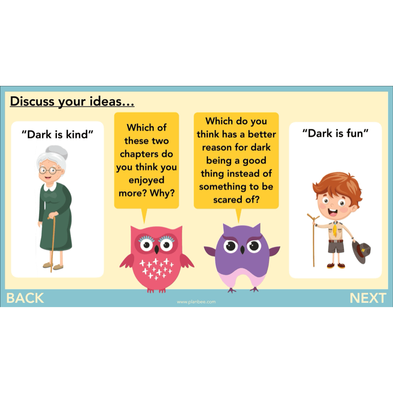 PlanBee The Owl who was Afraid of the Dark | KS2 Comprehension