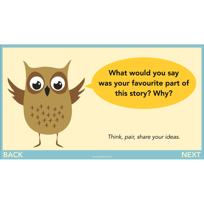 The Owl who was Afraid of the Dark: Reading Comprehension