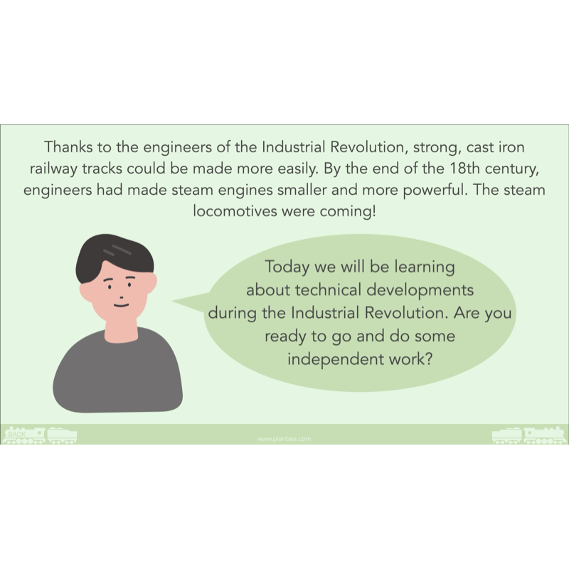 PlanBee The Railway Revolution: Industrial Revolution KS2 PlanBee