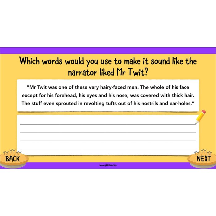 PlanBee The Twits: Descriptive Writing KS2 | Year 4 English Pack