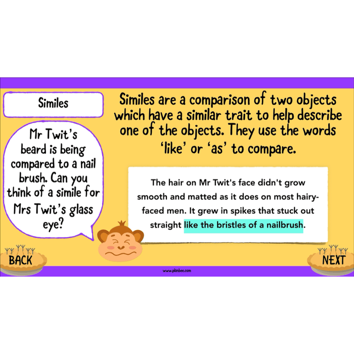 PlanBee The Twits: Descriptive Writing KS2 | Year 4 English Pack