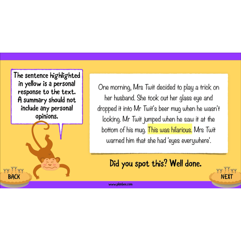 PlanBee The Twits Reading Comprehension KS2 | Year 4 English Pack