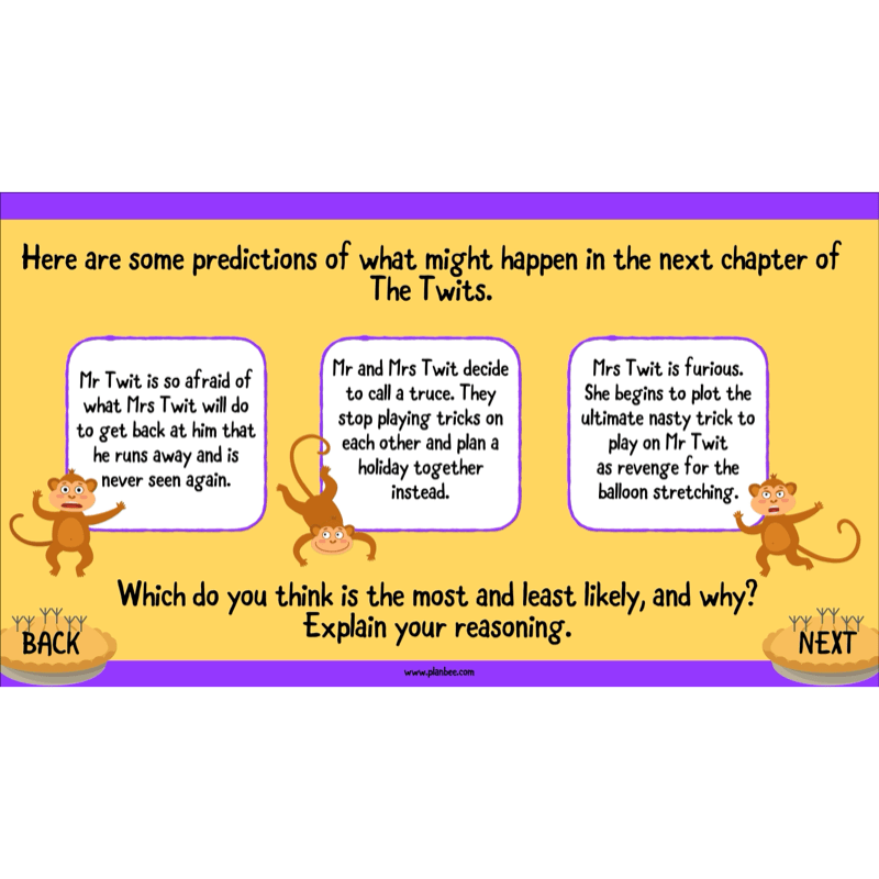 PlanBee The Twits Reading Comprehension KS2 | Year 4 English Pack