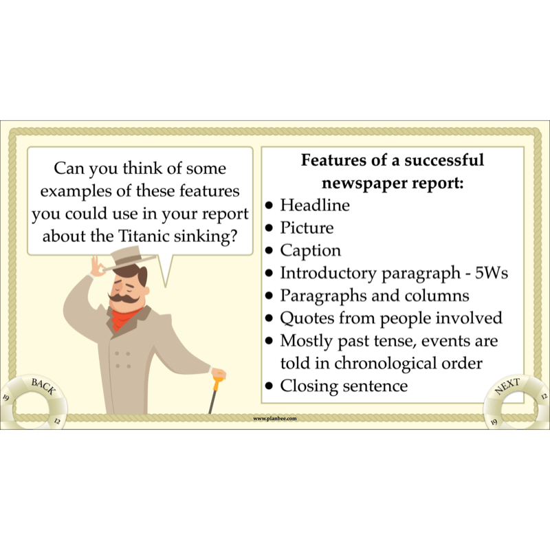 Titanic Recounts and Reports