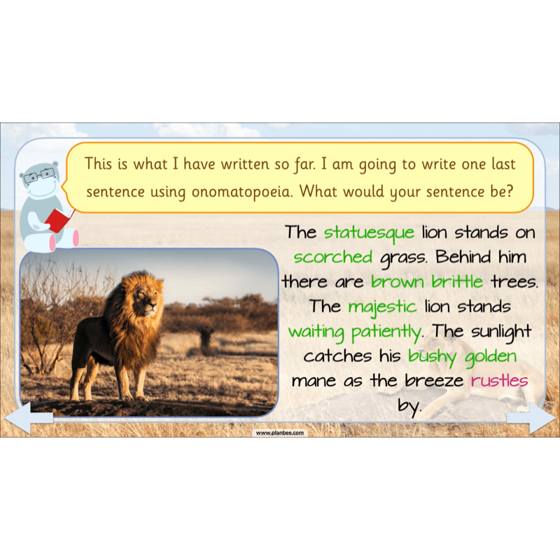 PlanBee We're Going on a Lion Hunt KS1 English Lesson Planning