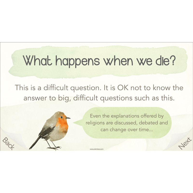 PlanBee What happens when we die? KS2 RE Lesson Plans