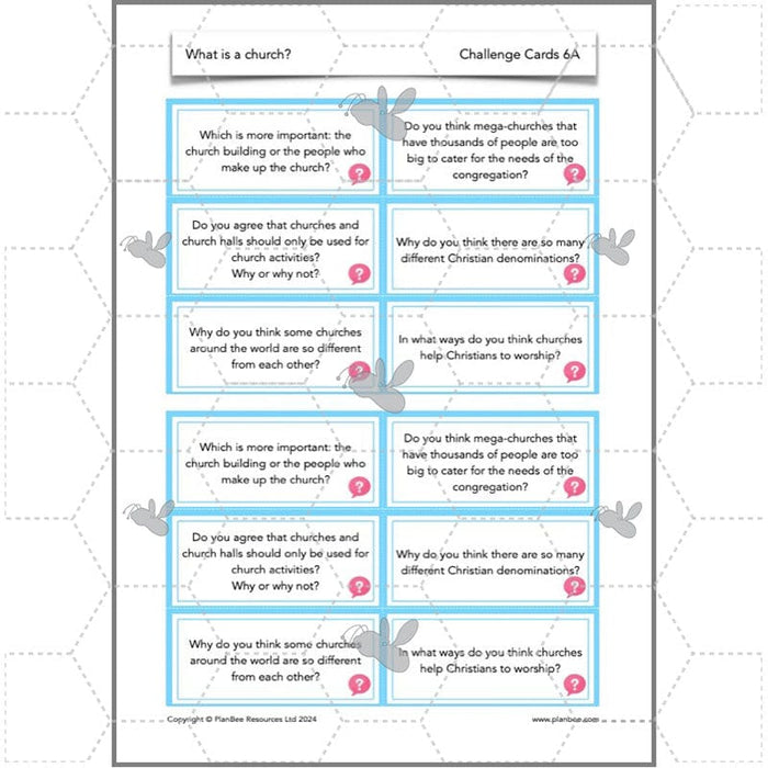 PlanBee What is a Church? Christian Places of Worship KS2 | PlanBee